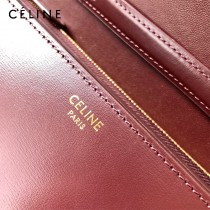 CELINE塞琳原單  CLASSIC 中號 細橫紋小牛皮小號豆腐包