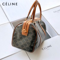 CELINE塞琳原單 695  Triomphe帆布波士頓包