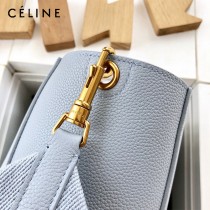 CELINE塞琳原單 650 SANGLE BUCKET小號柔軟粒面小牛皮小號水桶包