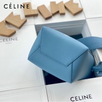CELINE塞琳原單 650 SANGLE BUCKET小號柔軟粒面小牛皮小號水桶包