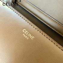 CELINE塞琳原單  CLASSIC 中號 細橫紋小牛皮小號豆腐包