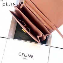 CELINE塞琳原單  CLASSIC 中號 細橫紋小牛皮小號豆腐包