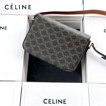 CELINE塞琳原單 666 TRIOMPHE 中號 老花郵差包