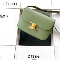 CELINE塞琳原單 666 TRIOMPHE 中號凱旋門 小牛皮肩背包郵差包