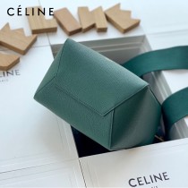 CELINE塞琳原單 650 SANGLE BUCKET小號柔軟粒面小牛皮小號水桶包