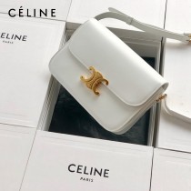 CELINE塞琳原單 666 TRIOMPHE 中號凱旋門 小牛皮肩背包郵差包