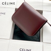 CELINE塞琳原單  CLASSIC 中號 細橫紋小牛皮小號豆腐包