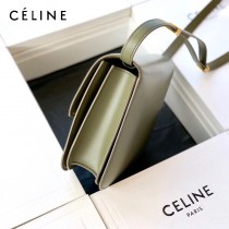 CELINE塞琳原單  CLASSIC 中號 細橫紋小牛皮小號豆腐包