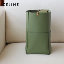 CELINE塞琳原單 632  大號SANGLE BUCKET 柔軟粒面小牛皮水桶包