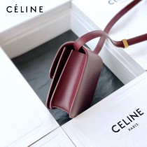 CELINE塞琳原單  Box Teen 拋光小牛皮小號豆腐包