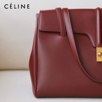 CELINE塞琳原單 soft 16 大號光滑牛皮革柔軟手袋購物袋