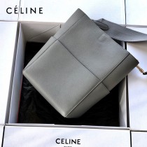 CELINE塞琳原單 632  大號SANGLE BUCKET 柔軟粒面小牛皮水桶包