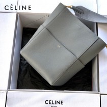 CELINE塞琳原單 632  大號SANGLE BUCKET 柔軟粒面小牛皮水桶包