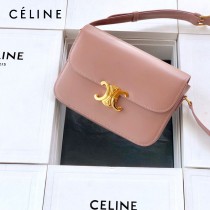 CELINE塞琳原單 666 TRIOMPHE 中號凱旋門 小牛皮肩背包郵差包