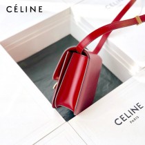 CELINE塞琳原單  Box Teen 拋光小牛皮小號豆腐包