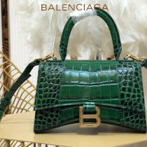 BALENCIAGA-04  巴黎世家原單爆款MINI號鱷魚紋HOURGLASS沙漏包