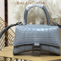 BALENCIAGA-05  巴黎世家原單爆款MINI號鱷魚紋HOURGLASS沙漏包