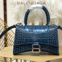 BALENCIAGA-06  巴黎世家原單爆款MINI號鱷魚紋HOURGLASS沙漏包