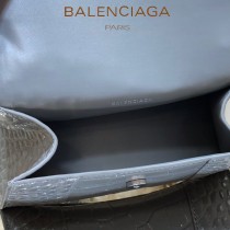 BALENCIAGA-05  巴黎世家原單爆款MINI號鱷魚紋HOURGLASS沙漏包