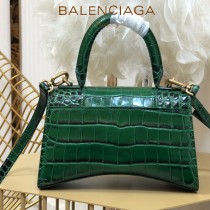 BALENCIAGA-04  巴黎世家原單爆款MINI號鱷魚紋HOURGLASS沙漏包