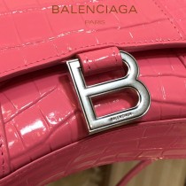 BALENCIAGA-01  巴黎世家原單爆款MINI號鱷魚紋HOURGLASS沙漏包