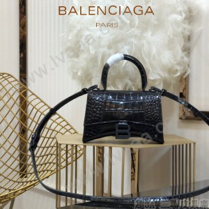 BALENCIAGA-08  巴黎世家原單爆款MINI號鱷魚紋HOURGLASS沙漏包