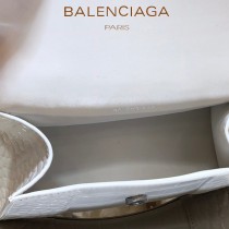 BALENCIAGA-09  巴黎世家原單爆款MINI號鱷魚紋HOURGLASS沙漏包