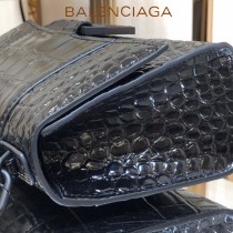 BALENCIAGA-08  巴黎世家原單爆款MINI號鱷魚紋HOURGLASS沙漏包