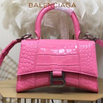 BALENCIAGA-01  巴黎世家原單爆款MINI號鱷魚紋HOURGLASS沙漏包