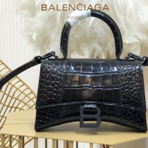 BALENCIAGA-08  巴黎世家原單爆款MINI號鱷魚紋HOURGLASS沙漏包