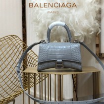 BALENCIAGA-05  巴黎世家原單爆款MINI號鱷魚紋HOURGLASS沙漏包