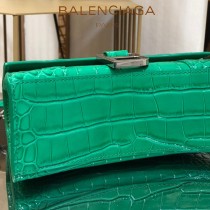 BALENCIAGA-03  巴黎世家原單爆款MINI號鱷魚紋HOURGLASS沙漏包