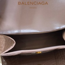 BALENCIAGA-010  巴黎世家原單爆款MINI號鱷魚紋HOURGLASS沙漏包