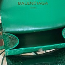 BALENCIAGA-03  巴黎世家原單爆款MINI號鱷魚紋HOURGLASS沙漏包