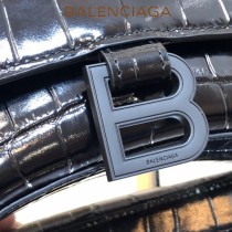BALENCIAGA-08  巴黎世家原單爆款MINI號鱷魚紋HOURGLASS沙漏包