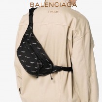 BALENCIAGA-012  巴黎世家 三聯特惠原單帆布胸包腰包 簡單輕便