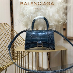 BALENCIAGA-06  巴黎世家原單爆款MINI號鱷魚紋HOURGLASS沙漏包