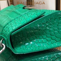 BALENCIAGA-03  巴黎世家原單爆款MINI號鱷魚紋HOURGLASS沙漏包
