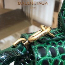 BALENCIAGA-04  巴黎世家原單爆款MINI號鱷魚紋HOURGLASS沙漏包