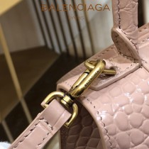 BALENCIAGA-010  巴黎世家原單爆款MINI號鱷魚紋HOURGLASS沙漏包