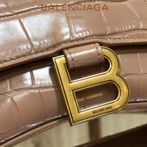 BALENCIAGA-010  巴黎世家原單爆款MINI號鱷魚紋HOURGLASS沙漏包