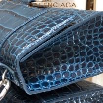 BALENCIAGA-06  巴黎世家原單爆款MINI號鱷魚紋HOURGLASS沙漏包