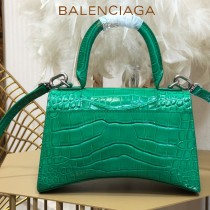 BALENCIAGA-03  巴黎世家原單爆款MINI號鱷魚紋HOURGLASS沙漏包