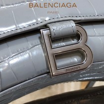 BALENCIAGA-05  巴黎世家原單爆款MINI號鱷魚紋HOURGLASS沙漏包