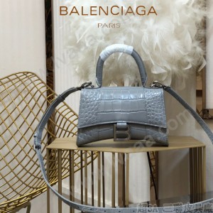 BALENCIAGA-05  巴黎世家原單爆款MINI號鱷魚紋HOURGLASS沙漏包