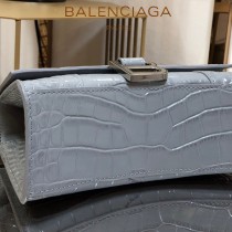 BALENCIAGA-05  巴黎世家原單爆款MINI號鱷魚紋HOURGLASS沙漏包