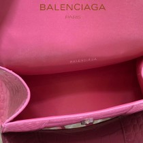 BALENCIAGA-01  巴黎世家原單爆款MINI號鱷魚紋HOURGLASS沙漏包