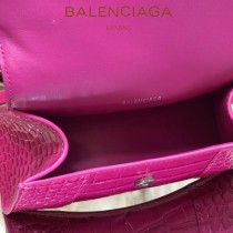 BALENCIAGA-07  巴黎世家原單爆款MINI號鱷魚紋HOURGLASS沙漏包