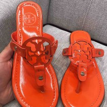 Tory Burch 托裏伯奇 漆皮系列 典時尚平底夾趾涼鞋人字拖