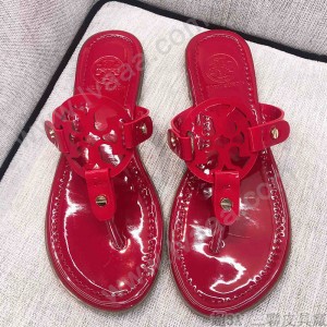 Tory Burch 托裏伯奇 漆皮系列 典時尚平底夾趾涼鞋人字拖